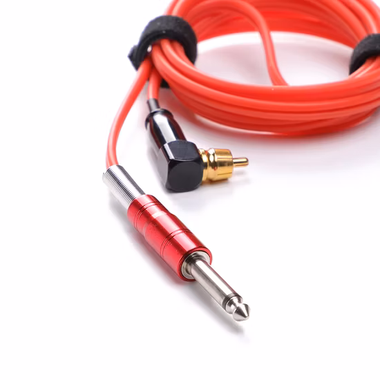 OEM alta calidad azul púrpura negro rojo venta al por mayor RCA Clip Cord para máquina de tatuaje pluma de tatuaje de maquillaje permanente