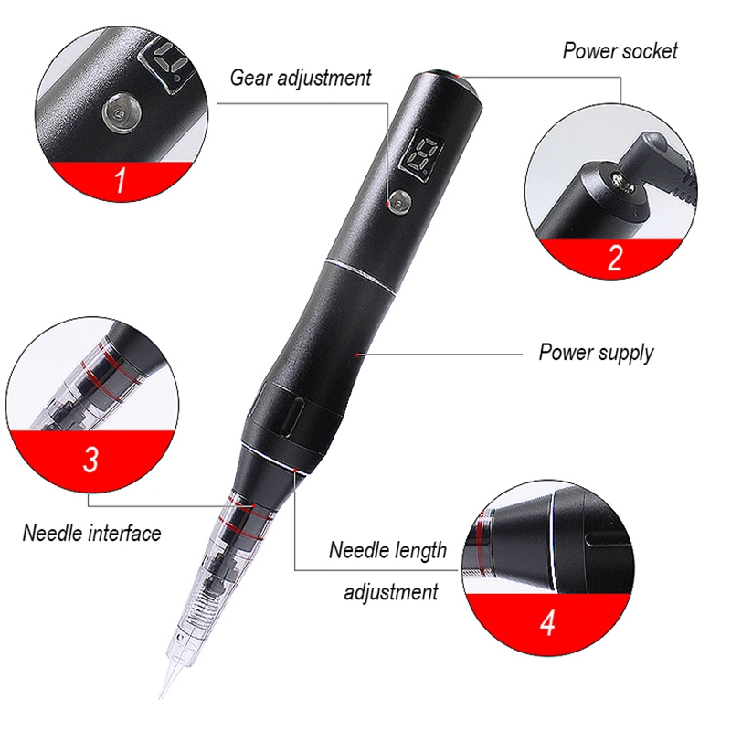 Wireless Semi Permanent Makeup Microblading Eyebrow Tattoo Machine Pen